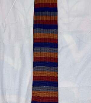 Paisley and Brown Men's Silk Striped Tie